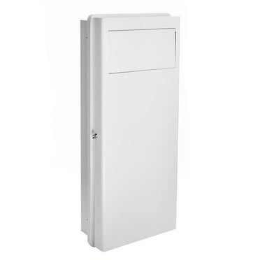 White 9-13/16 Width x 13-3/8 Depth x 21-5/8 Height Janibell M330BW ABS 10-Gallon Hygienic Hands-Free Foot Pedal Operated Waste Disposal System Rectangular White 9-13/16 Width x 13-3/8 Depth x 21-5/8 Height Janibell M330BW ABS 10-Gallon Hygienic Hands-Free Foot Pedal Operated Waste Disposal System Rectangular